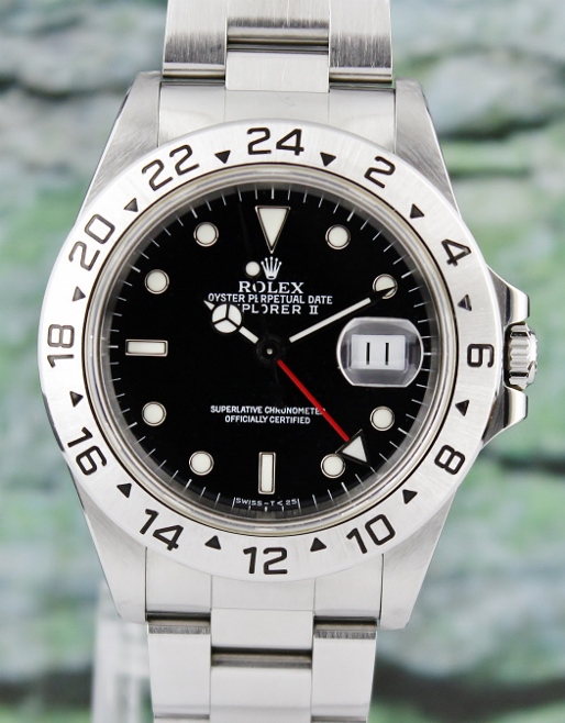 (image for) LIKE NEW UNPOLISHED ROLEX OYSTER PERPETUAL DATE / EXPLORER II / 16570 / CERT
